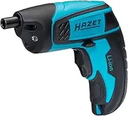 HAZET 1/4 Inch Bit Battery Screwdriver Set 9230B-1, 7 Pieces, 4.5 Nm Release Torque, Inner Torx, Pozidriv PZ, Inner Hexagon, 180 rpm, 2.5 Ah Battery, Includes Holster