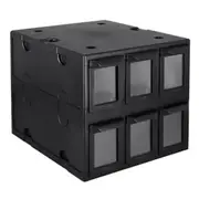 BCW 6 Drawer Card Catalog - Black