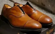 Allen Edmonds Park Avenue Bourbon Grain Cap Toe Men's 11.5 D USA New 5855S