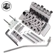 Floyd Rose Double Locking Tremolo System Bridge for Electric Guitar Parts Chrome