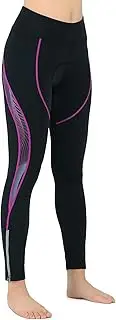 [Turnhier] Women's Cycling Trousers 4D Padded Bike CaprisRiding Tights Quick Dry UPF 50+ Pants