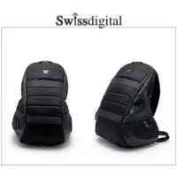 在飛比找蝦皮購物優惠-Swissdigital 黑色原力系列 旅行運動 電力後背包