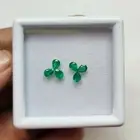 Natural Emerald Pear Cut 4x5 MM 0.77 Cts 6 pcs -Pear Cut Emerald wholesale parce