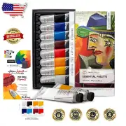 Vibrant Lightfast Oil Paint Set - 8 Large 50ml Tubes - Perfect for All Artists