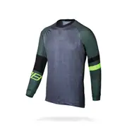 Bbb-Cycling SwitchBack L/S Jersey - gray/green/yellow Size S