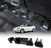 X-CAR Rear Seat Slide Rail Track Guard Cover Protector Corner Protection Compatible with Tesla Model Y 2022-2025