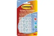 Command Clear Decorating Clips with Clear Strips (20 Pack)