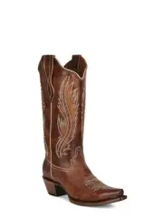 Corral Tan Embroidery & Studs - Boot Ladies - L2068