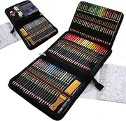 Professional Watercolour Pencils, Set of 96, Multi-Coloured Pencil Colour Drawing Pencils for Adults in Bright Assorted Shades, for Colouring, Blending and Layering, Drawing Supplies for Artists
