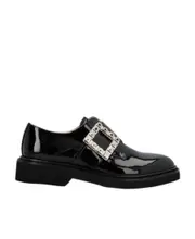 Viv' Rangers Strass Buckle Monkstraps in Fabric 36,37,36.5 Black
