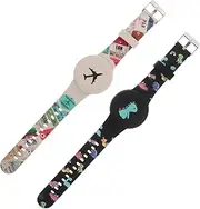 LIFKICH 2pcs Anti-Lost Device Strap Watch Tracer Sleeve Tracer Cover Cartoon Wristband for Tracer Case Cover Tracer Protector Accessory Device Cover