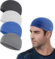 lafo 4-in-1 Sewing & Sports Set, Cycling Hat Under Helmet Summer Helmet Cap Summer with Breathable Skull Cap Sweat-Wicking Underhat for Men Women Thin Cycling Cap for Cycling Running Motorcycle