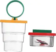 2Pcs Magnification Case for Insects and Objects Outdoor Observation Box with Lid and Design for Natural Exploration and Science Learning