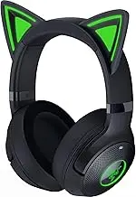 Razer Kraken Kitty V2 BT Wireless RGB Headset: Chroma RGB Kitty Ears & Earcups - Bluetooth 5.2-40 mm Drivers - Noise-Cancelling Mics - Lightweight - 40 Hr Battery w/Type C Charging - Black