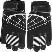 Totority 1 Pair Goalkeeper Gloves Professional PU Gloves for Soccer Training Breathable Slide Design for Young Athletes