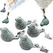 Tablecloth Weights Iron Bird Table Cover Weight Hangers Picnic Table Clips for Party 4PCS Bird Cloth Weight
