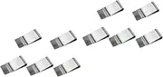 20 Pcs Leather Wallets Mens Credit Card Wallet Men's Money Clips Money Clips Wallet Stainless Steel (Color : Silver 5pcsx2pcs, Size : 2.6 * 5 * 0.5cmx2pcs)