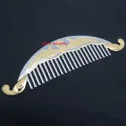 Solid 999 Fine Silver Cute Comb Golden Phoenix Pattern Small Portable Comb