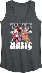 [Disney] Mickey & Friends - Feel The Music - Daisy & Minnie Dances - Women's Racerback Tank Top