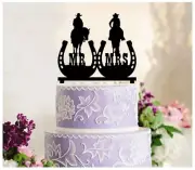Wedding, Cake topper, Bride and Groom, Beautiful western themed wedding