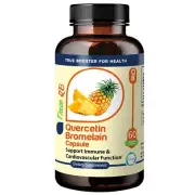 TrueMed Quercetin Bromelain Immune Cardiovascular Function 800 mg 60 capsules