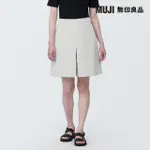 【MUJI 無印良品】女再生聚酯纖維打褶寬版短褲(共3色)