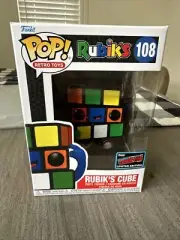 Funko Pop! 108 - Rubik's Cube NYCC 2022 Con Sticker Include Protector