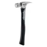 10 Oz. Smooth Curved Fiberglass Hammer With 14.5 In. Handle