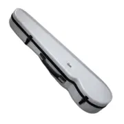 PAITITI Triangular Violin Shaped Full Size Super Light White Fiber Glass Case