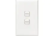 HPM Excel 2 Gang Light Switch | XL770/2WE