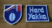 Fremantle Dockers Football Club 1995-99 HARD YAKKA jumper sponsor and AFL patch