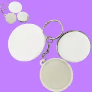 37mm Key Chain Button Badge Parts 100pcs/Set for Gift Professional DIY Maker