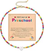 [Kidbbi] Back to School Gifts Colorful Cute Shell Heart Shape Adjustable Necklace