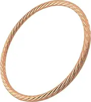 [Generic] Bangle Real 18KGF Rose Gold Filled Solid Twist Cuff Bracelet Baby Size 45mm