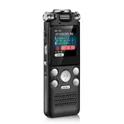8GB Voice Recorder Noise Cancelling o Recorder Double Microphone for HD Voice Activated black
