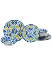 Certified International Melamine Martinique 12pc Dinnerware Set