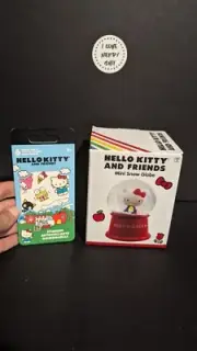 Hello Kitty Mini Snowglobe & Mini 6 Sheet Sticker Book