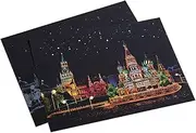 DIY Boys and Girls Toy Scratch Painting Paper Pad Night View Scratch Board for Boys and Girls