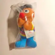 1999 Kellogg's Sesame Street Mini Beans (Plush) 5” Ernie Mint Sealed Package.
