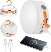 LED Camping Light, Rechargeable & Portable, 800LM,3 Light Modes,4800mAh Power Bank,with Magnet Base,IPX4 Waterproof,Electric Lantern Flashlight for 【Camping/Hiking/Fishing/Car Repairing/Emergency】