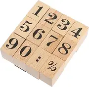 Homoyoyo DIY Crafts Wooden Seal Stamps Journaling Supplies Number Design Seals Australian Craft Kit Random Color