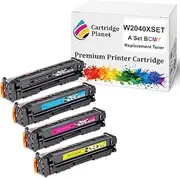 Cartridge Planet 4 Pack BCMY Compatible Toner Cartridge for HP 416X W2040X W2041X W2043X W2042X (7,500/6,000 (B/CMY) pages) for HP Color LaserJet Enterprise M455 M455dn MFP M480 M480f M454 M454dn M4..