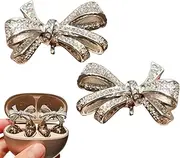 Open Ear Buds Rhinestone | Clip On Headphone Bow-Shaped Decoration,Exquisite Open-Ear Earphone Decoration Jewelry for School Outdoor Business Trip