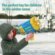 Automatic Blower Light Soap Bubble Gun fun toy Children Christmas Gift For Kids