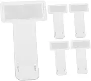 Ciieeo 5Pcs Windshield Ticket Clip Self Adhesive Clear Invoice Folder for Parking Permits Receipts Compact Document Holder for Car Windshield Management