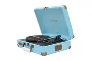 mbeat Woodstock 2 Retro Turntable Player - Sky Blue (MB-TR96BLU)