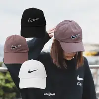 在飛比找蝦皮商城優惠-NIKE SWOOSH CAP 紅褐色 白色 黑色 刺繡 大