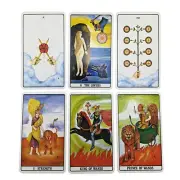 78Pcs Golden Dawn Tarot Deck for Board Games Playing Party
