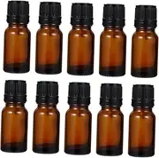 MOTHNUR 24pcs Essential Oil Cosmetic Bottle Diffusers Small Essential Oil Bottles Pour Reusable Vinegar Refillable Dispenser Cosmetic Dropper Container Condiment Oils Pump Glass Coffee