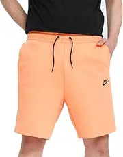 [Nike] Sportswear Tech Fleece Men's Shorts CU4503-835 (Orange Frost/Black), Small